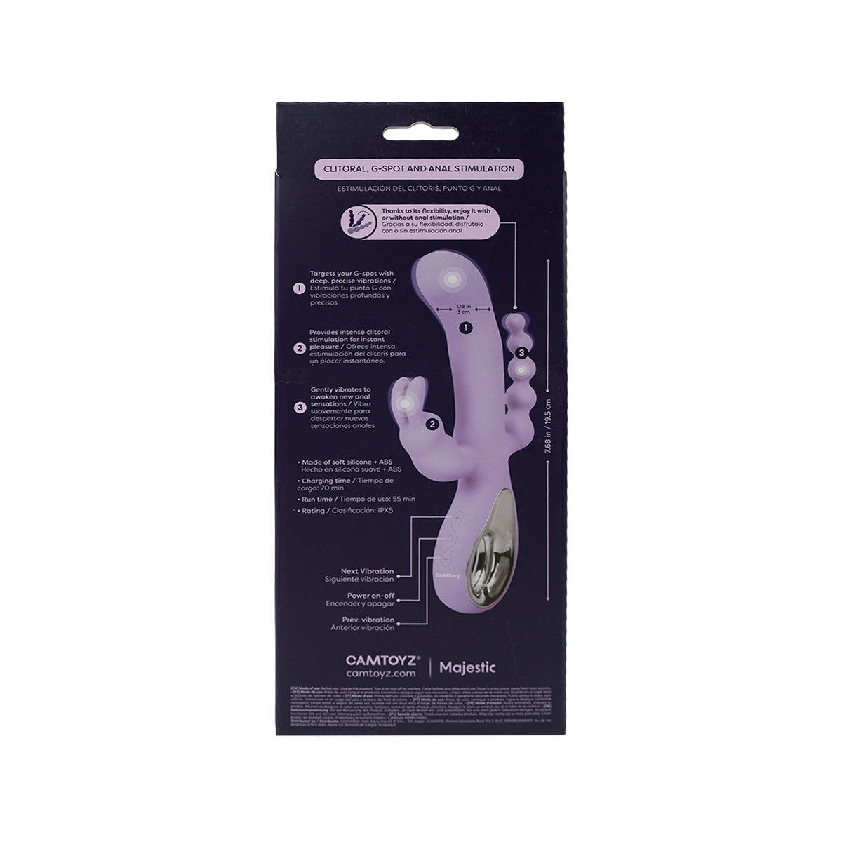 Vibrador Triple Trento Camtoyz