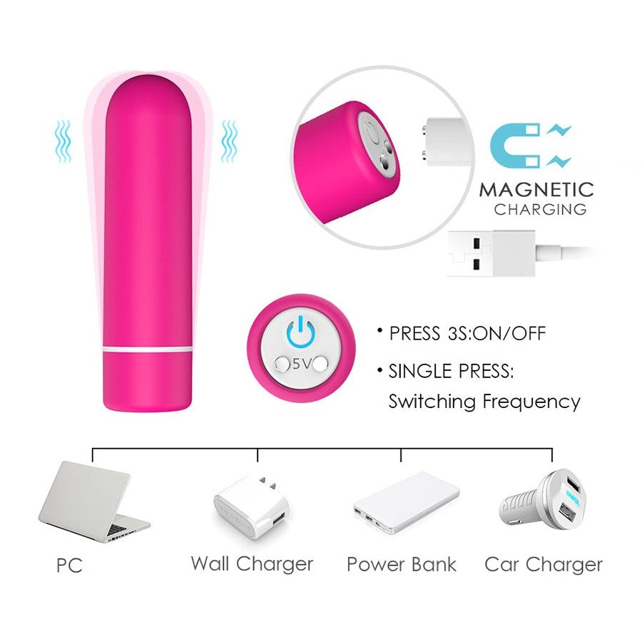 Vibrador Discreto Seed RCT Fucsia Shande