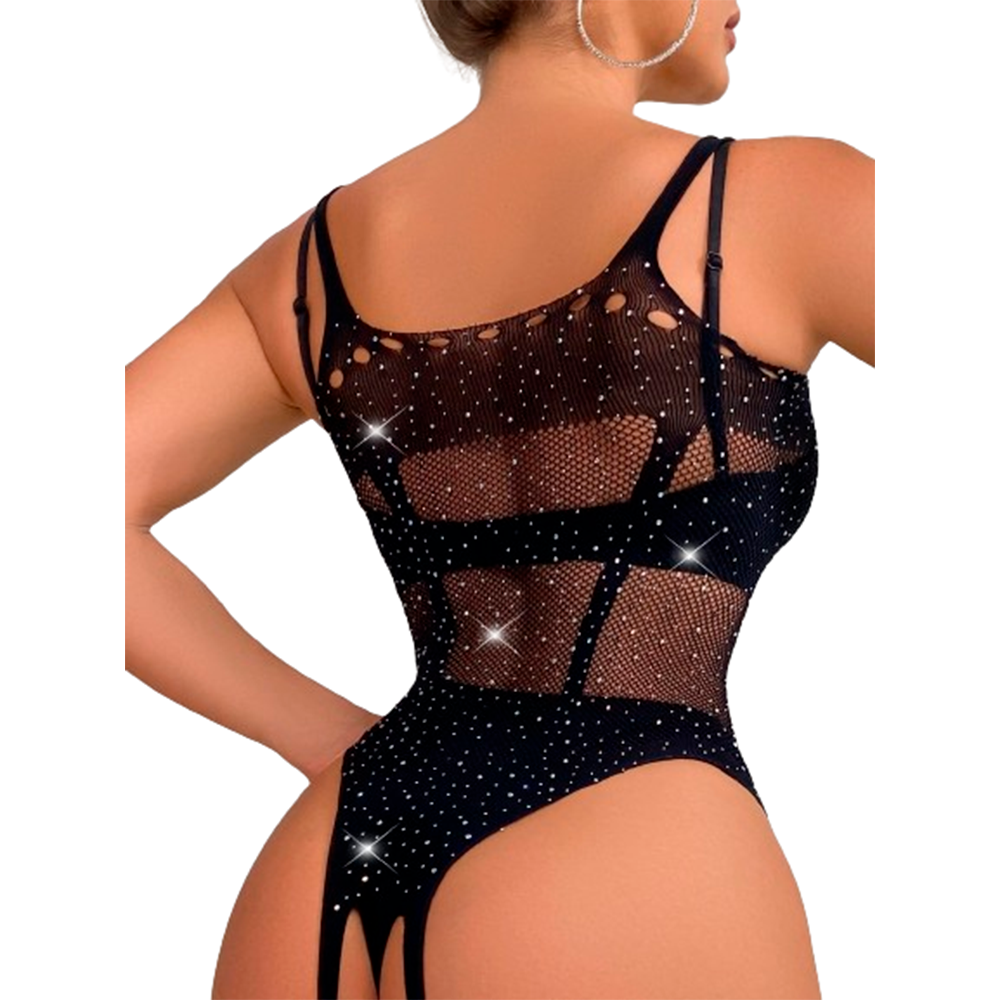 Body En Malla Con Brillantes Elie