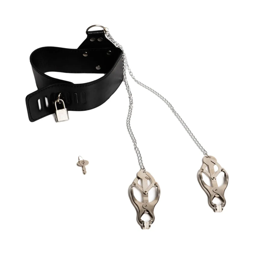 Collar Con Pinza De Pezones Garet