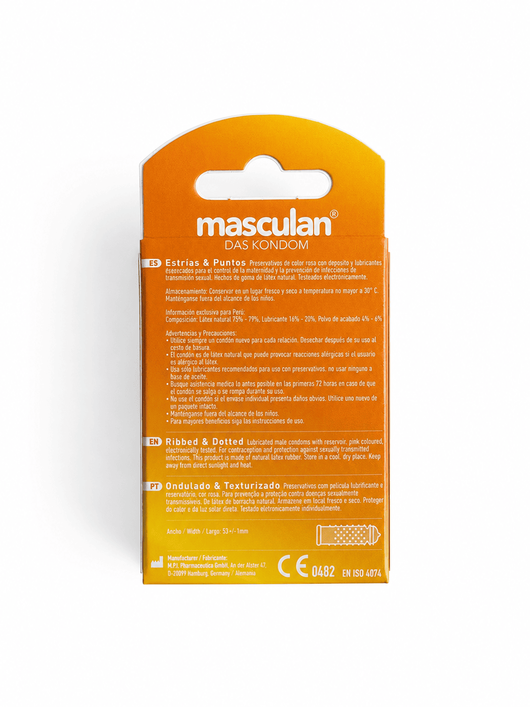 Masculan Puntos y Estrías Caja x 3 Condones