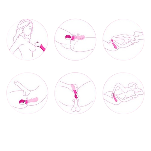 Estimulador de Clítoris Y Vibrador Hunter Shande