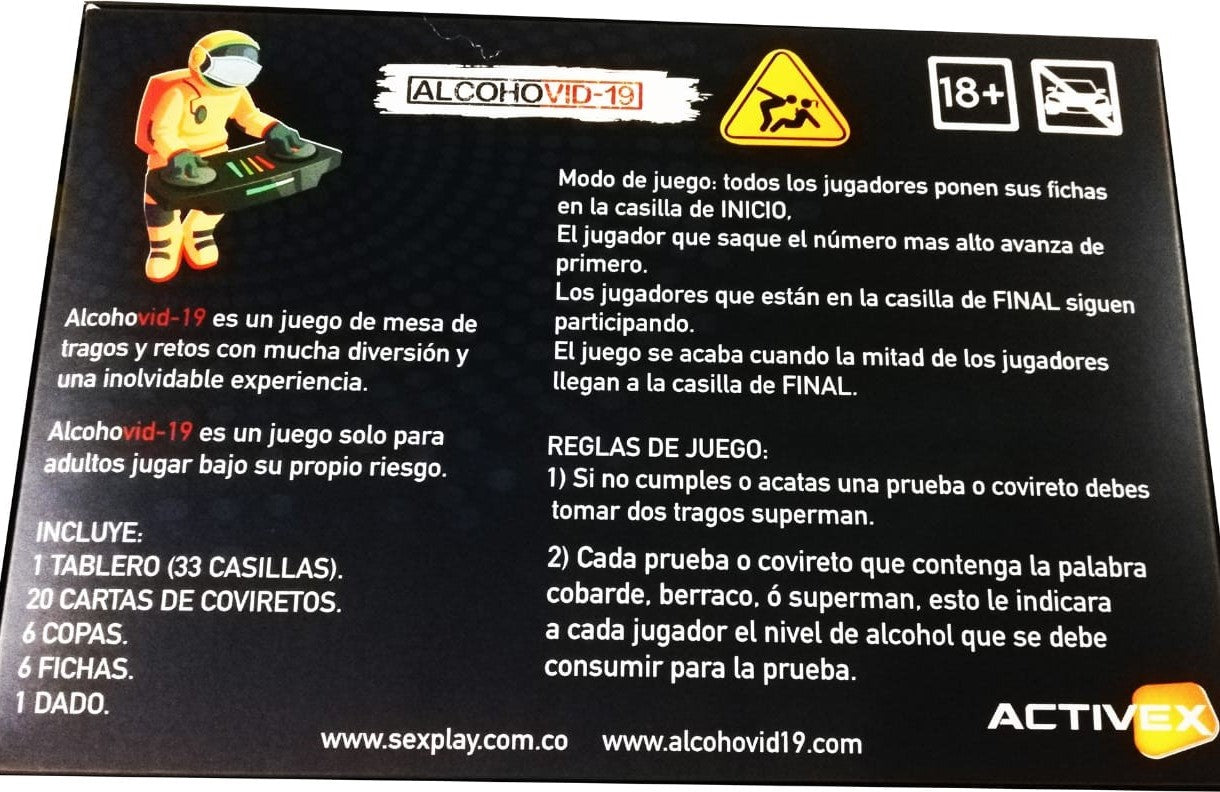 Juego Erotico Alcohovid