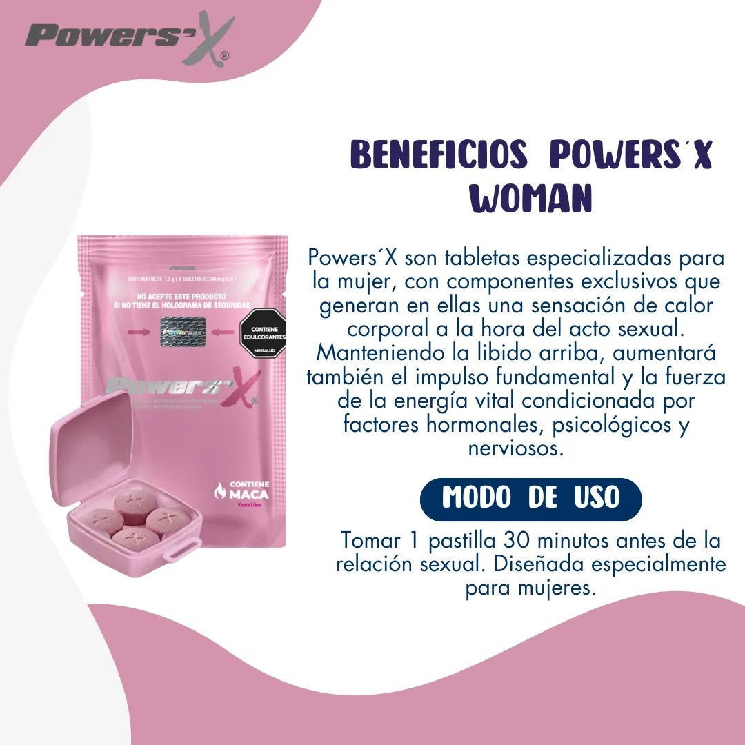 Vigorizante Natural Femenino Power Sex 50 sachets x 4 unds