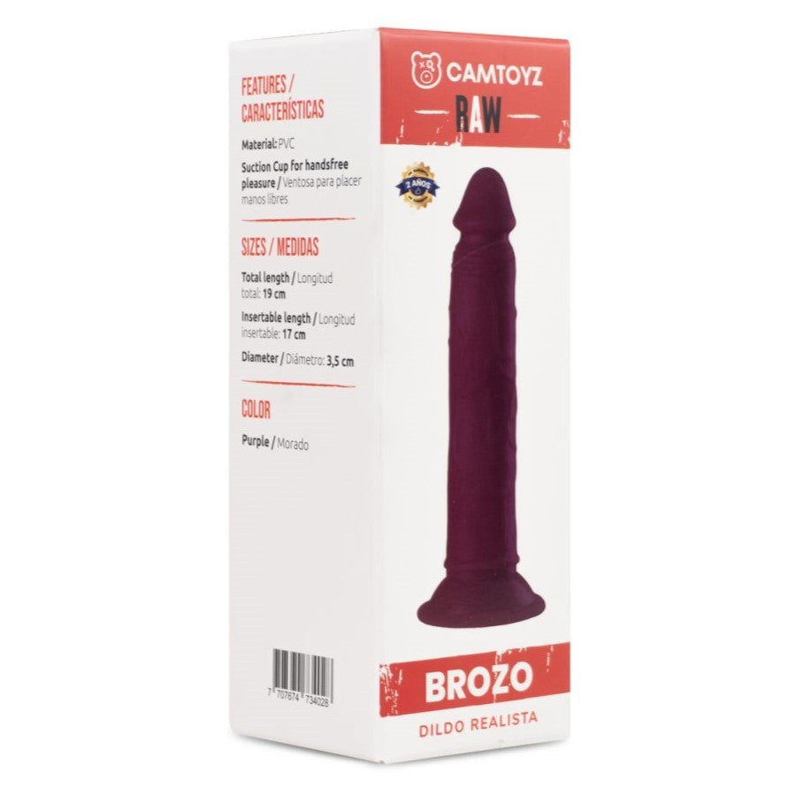 Dildo Realista Brozo Rosado Camtoyz