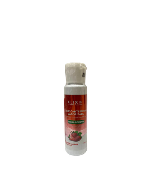 Tester Lubricante Íntimo Saborizado Fresa Bombon 30 Ml Elixir