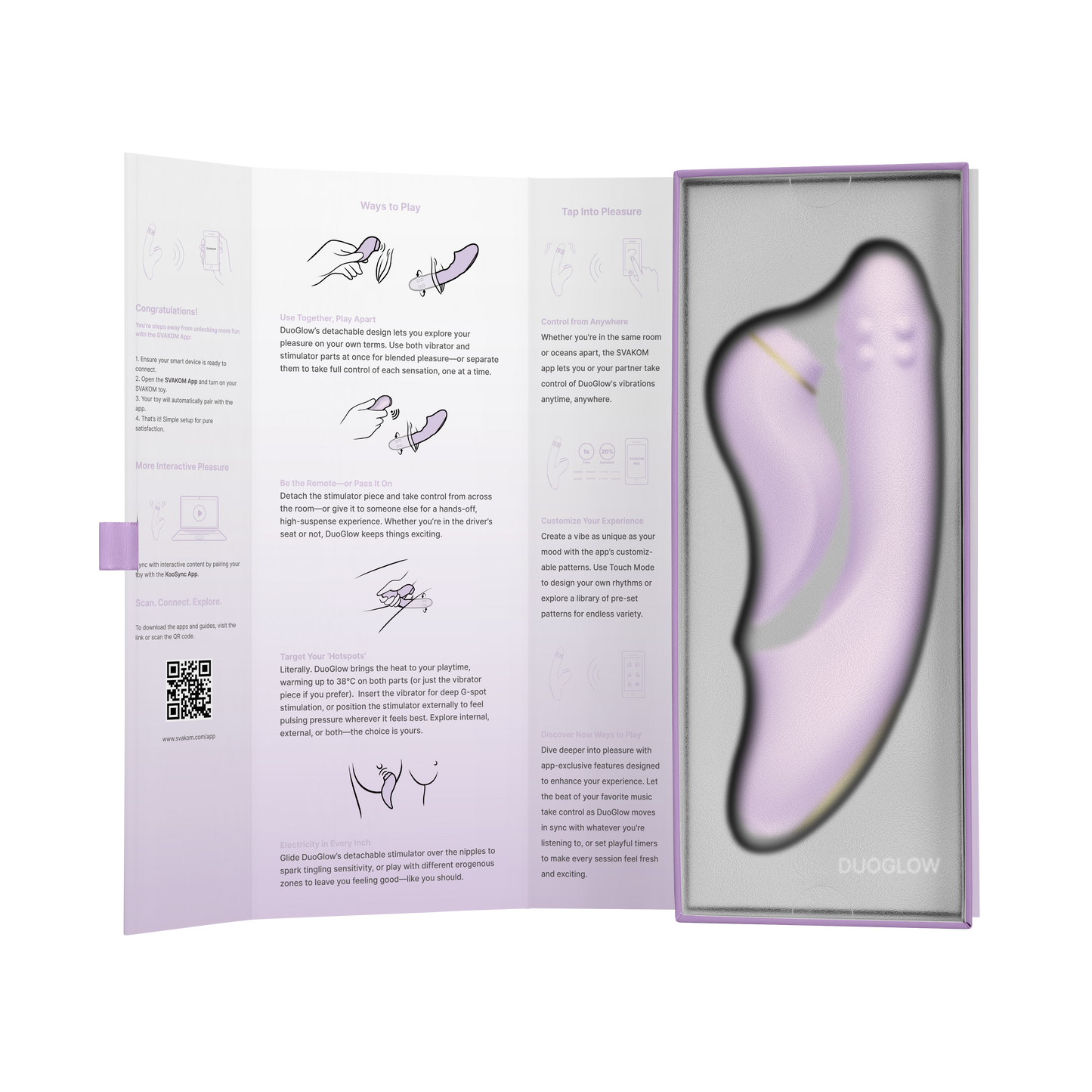 Vibrador + Estimulador 5 en 1 DuoGlow Svakom