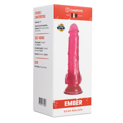 Dildo Realista Ember Rosado Camtoyz