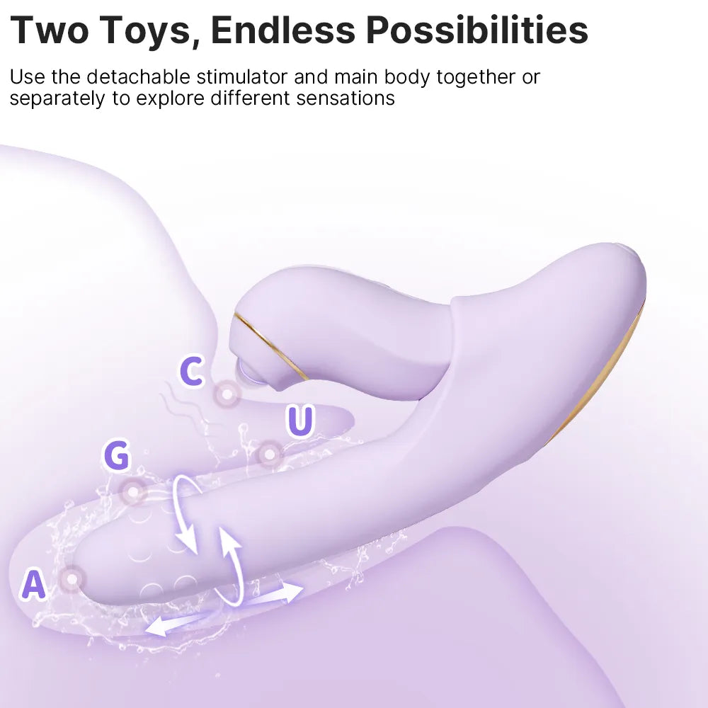 Vibrador + Estimulador 5 en 1 DuoGlow Svakom