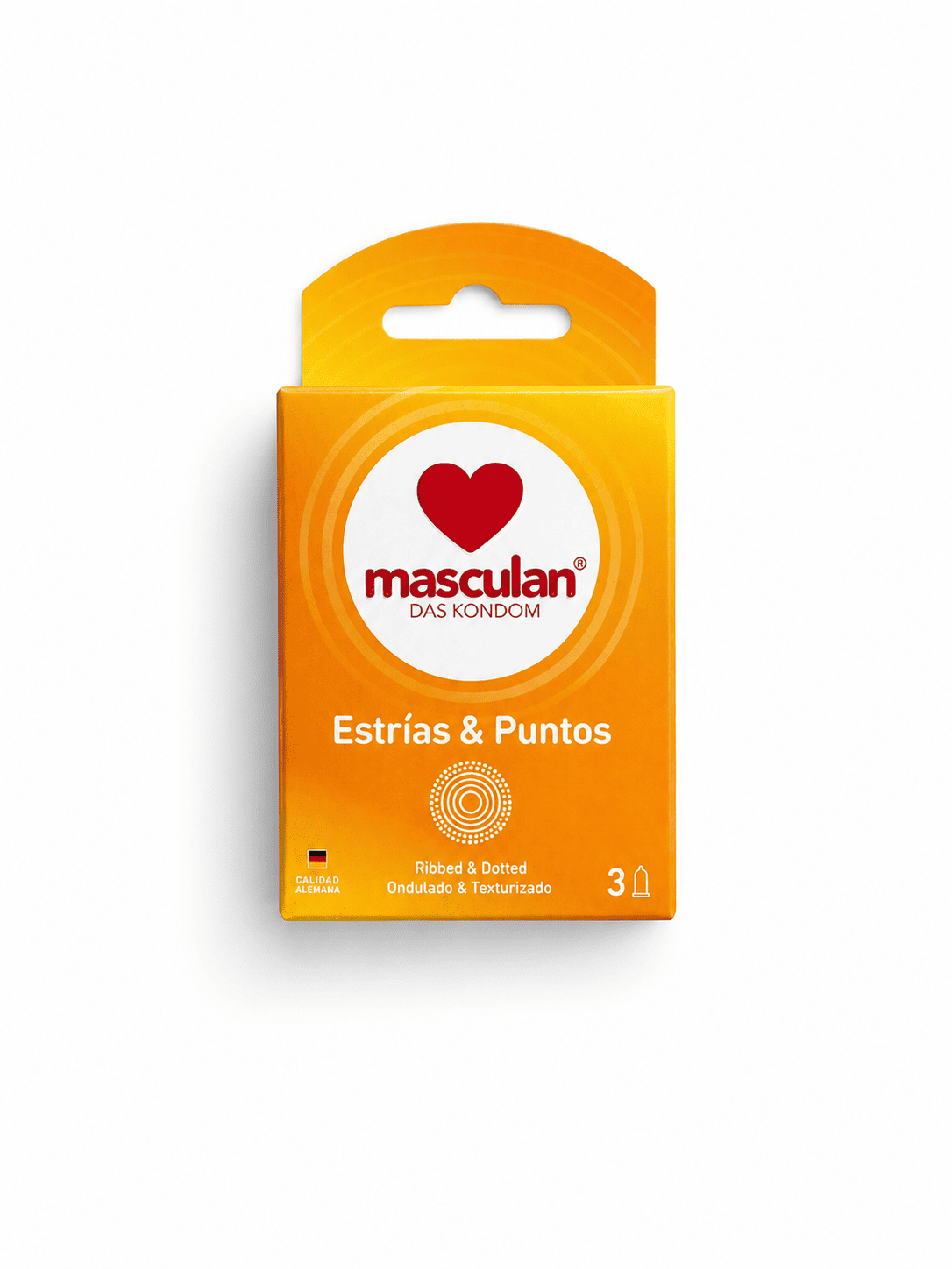Masculan Puntos y Estrías Caja x 3 Condones