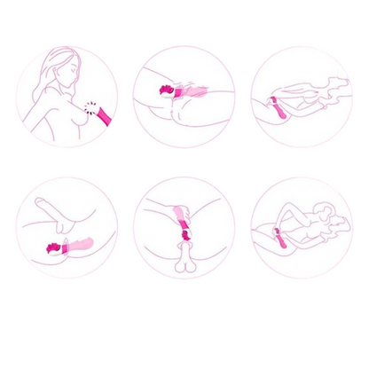 Estimulador de Clítoris Y Vibrador Hunter Shande