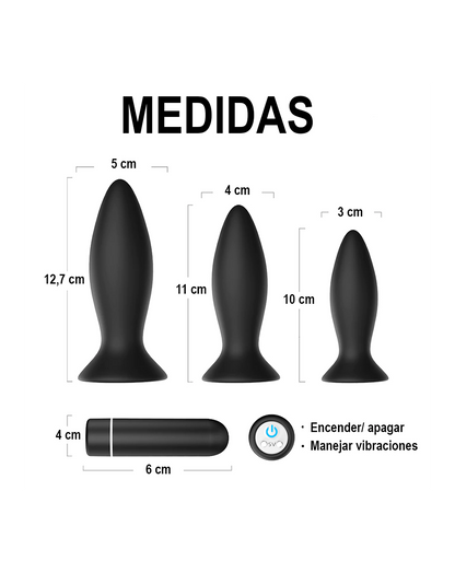 Roar Kit Plug Anales Vibradores - Shande