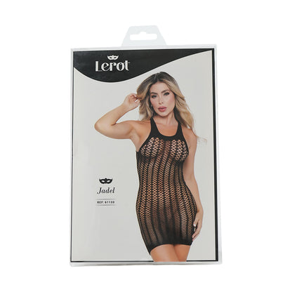 Vestido De Malla Jadel Negro Lerot