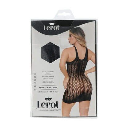 Vestido De Malla Jadel Negro Lerot