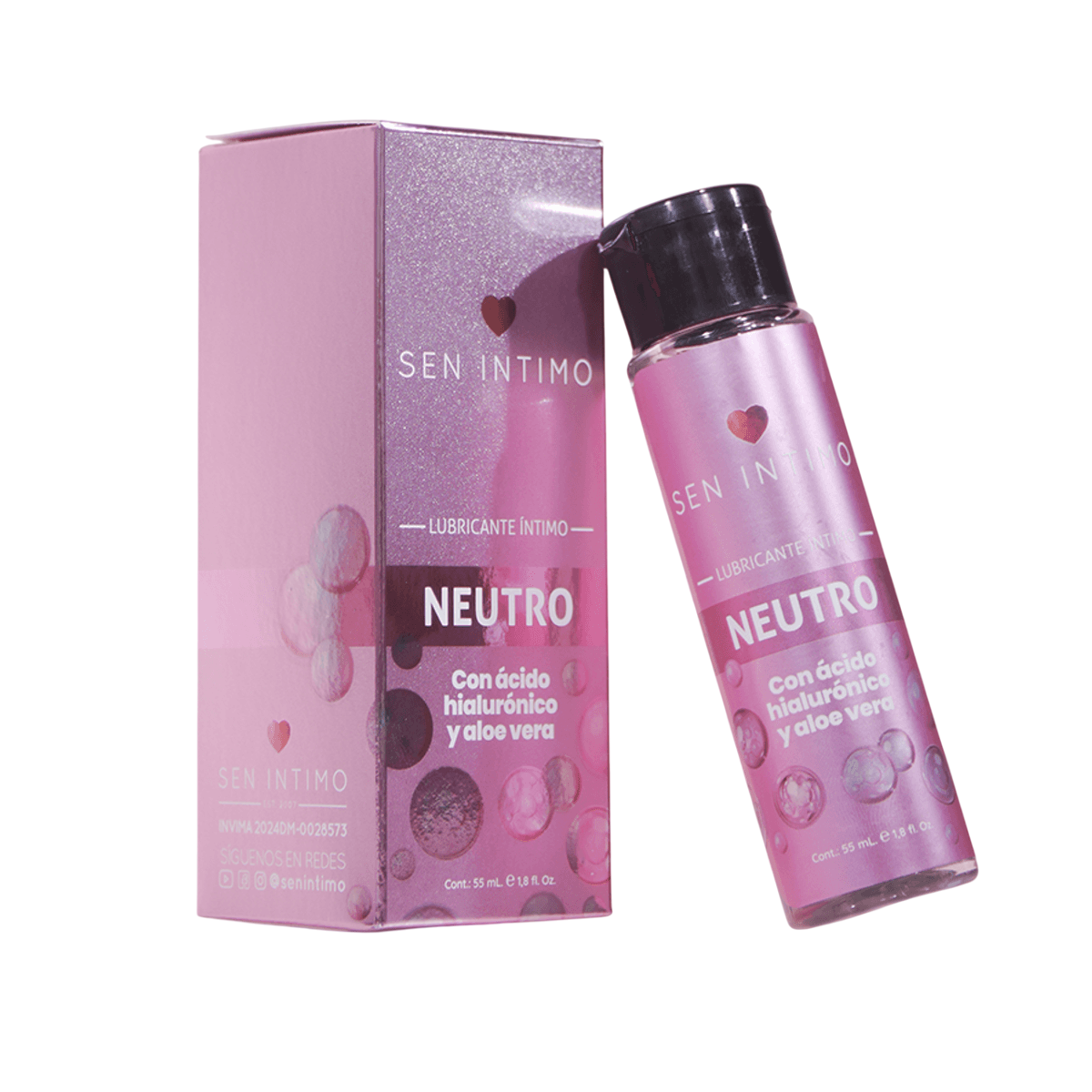 Lubricante Neutro con Ácido Hialurónico y Aloé 55 Ml Sen Intimo
