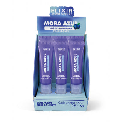 Gel Íntimo Saborizado Mora Azul Elixir 15 ml