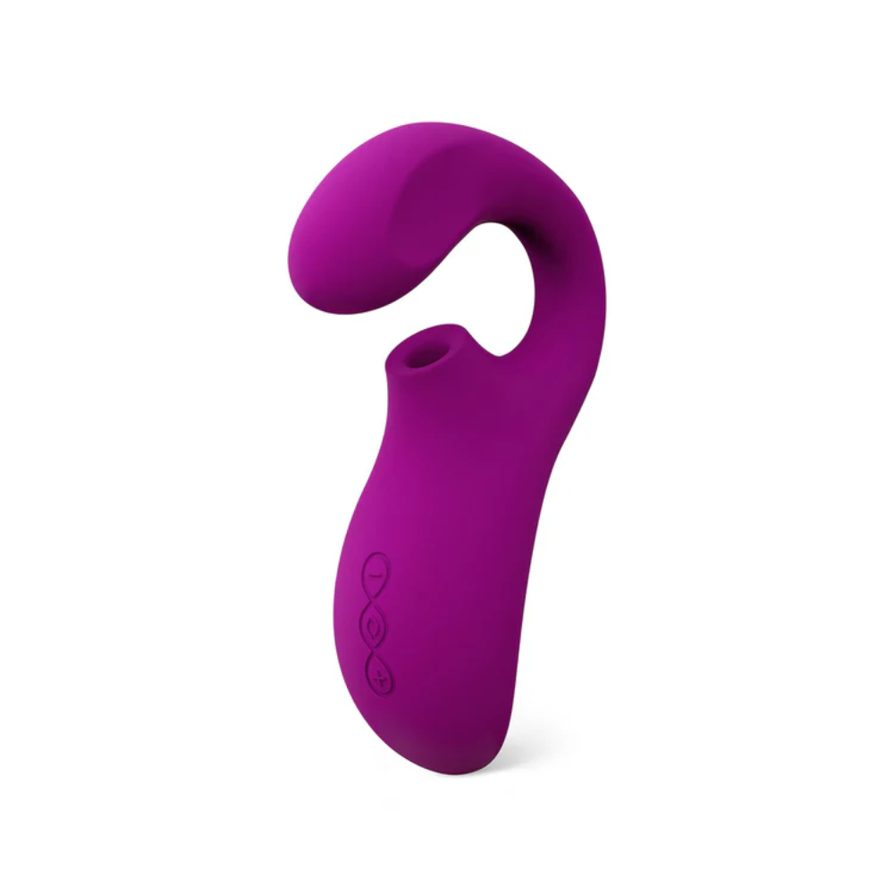 Vibrador y Succionador Enigma Cruise Morado Lelo