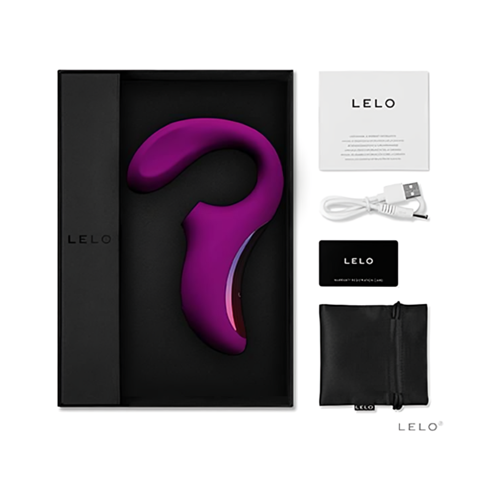 Vibrador y Succionador Enigma Cruise Morado Lelo