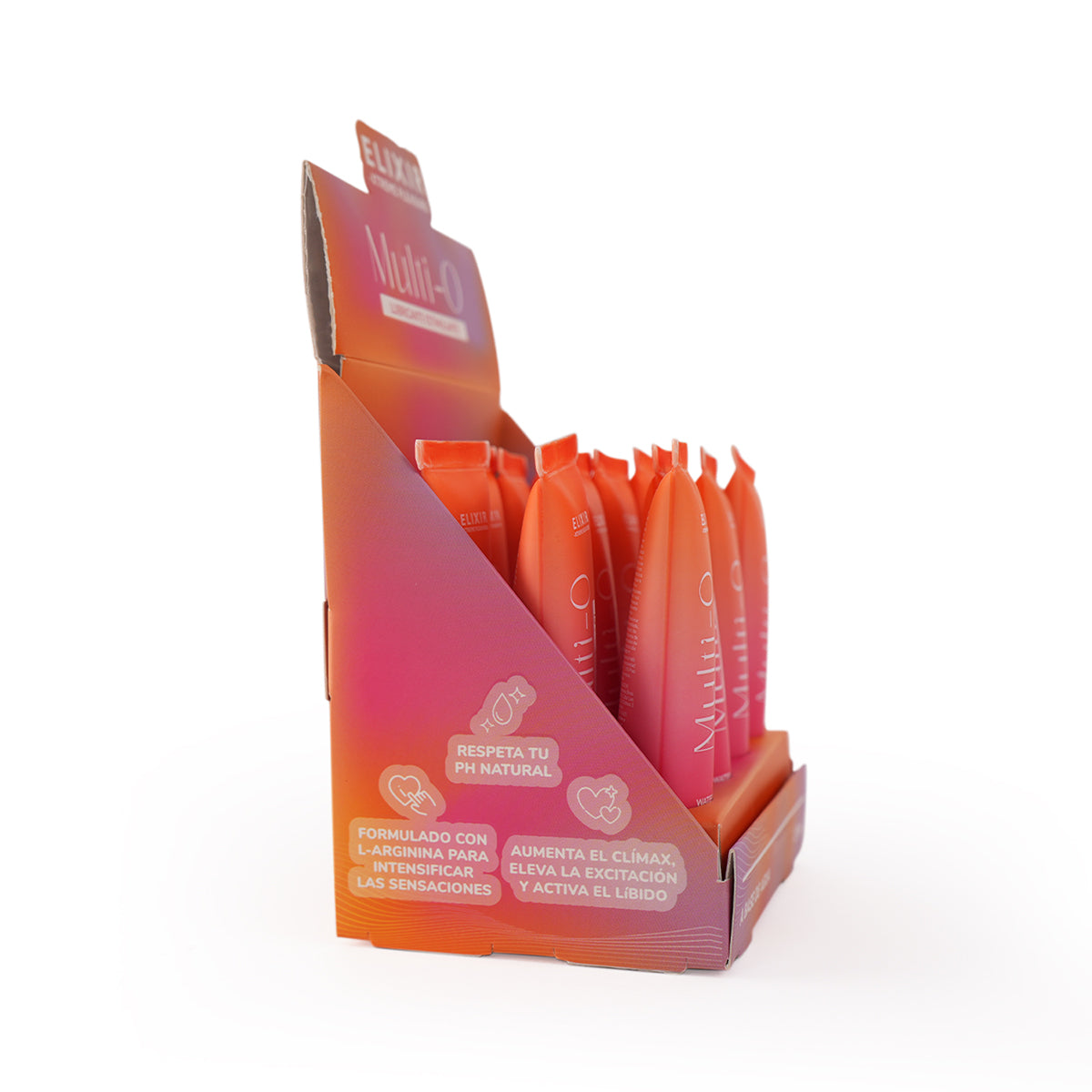 Caja x 12 Gel Lubricante Íntimo Multi Orgasmos Elixir 15 ml