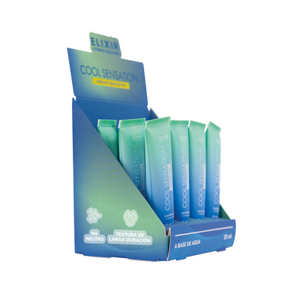 Caja x 12 Lubricantes Íntimo Frío Cool Sensation Elixir 15 ml