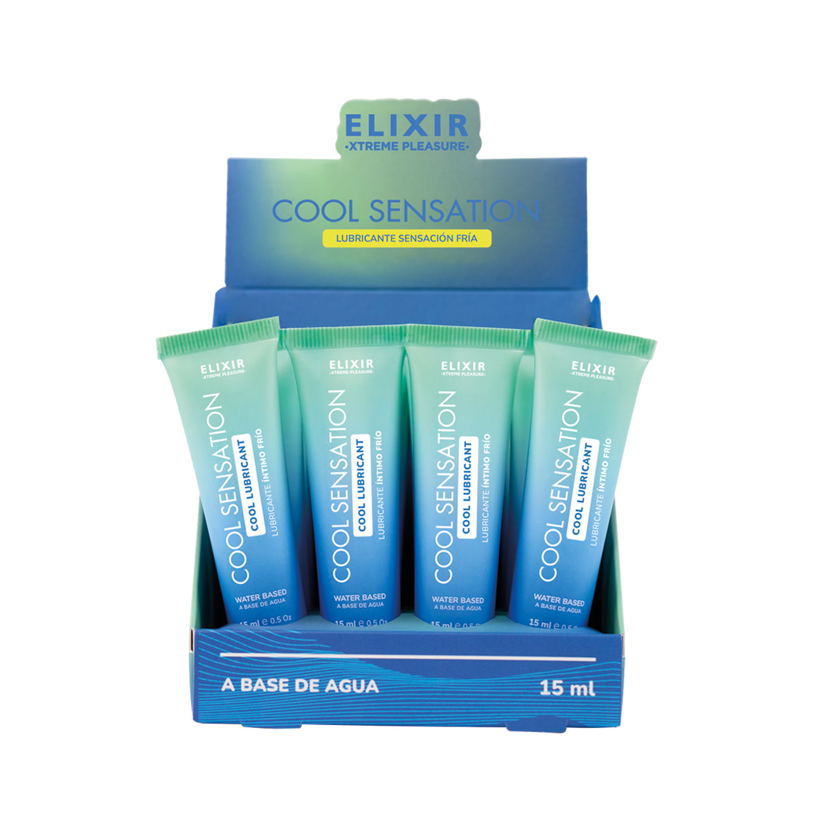 Caja x 12 Lubricantes Íntimo Frío Cool Sensation Elixir 15 ml