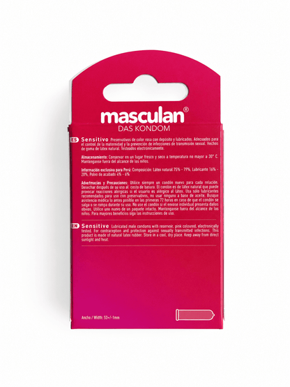 Masculan Sensitivo Caja x 3 Condones